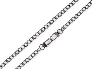 Řetízek na kabelky s karabinou délka 125 cm, šíře 8 mm