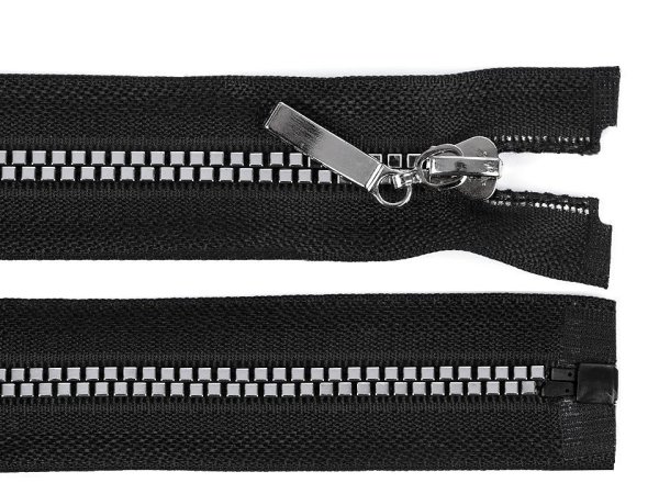 Kostěný zip No 5 délka 18 cm čtvercové zoubky