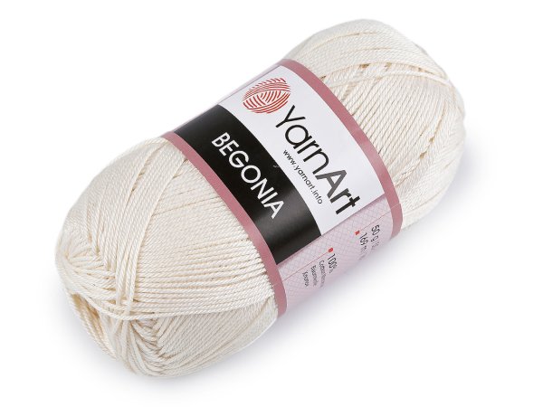 Bavlněná pletací příze Begonia 50 g