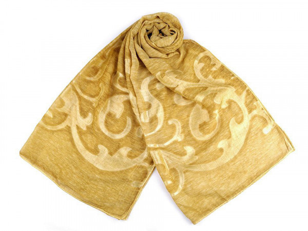 Šátek / šála s ornamentem 75x180 cm