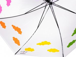 Dámský vystřelovací deštník kouzelný s mraky