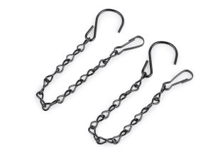 Kovový řetízek pro zavěšení dekorací, květináčů 25 cm