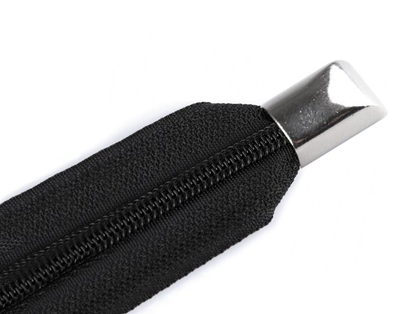 Koncovka na spirálový, kostěný a kovový zip