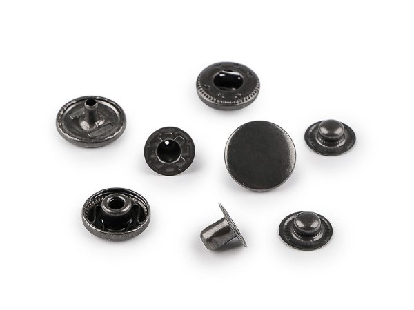 Kovové druky Ø12 mm na středně silné látky, z nerezové oceli