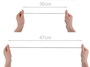 Kulatá pruženka Ø2,5 mm připomínající zip