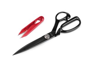 Krejčovské nůžky PIN délka 27; 28 cm a cvakačky v krabičce