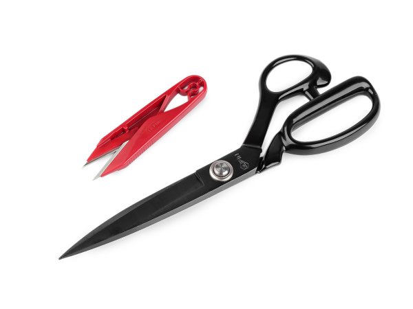 Krejčovské nůžky PIN délka 27; 28 cm a cvakačky v krabičce