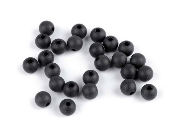 Plastové korálky matné Ø8 mm