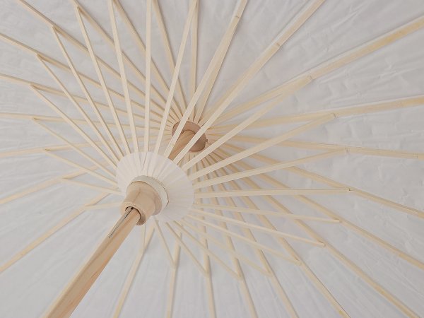 Papírový deštník / slunečník ke svatebnímu focení a domalování Ø83 cm