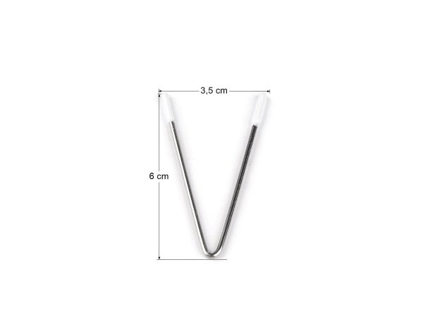 Kostice / kovová výztuž do výstřihu pro prádlo a oděvy 6 cm