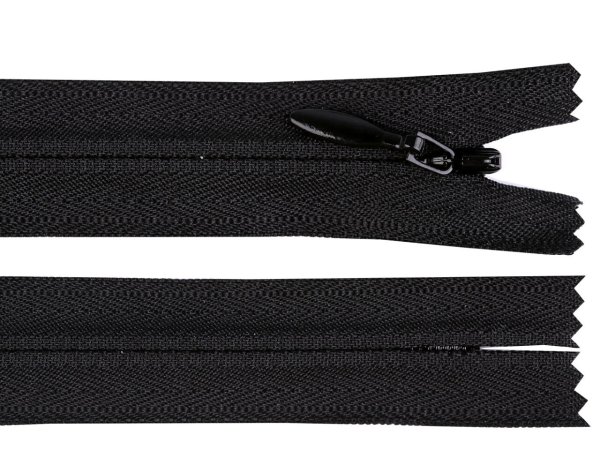 Spirálový zip skrytý YKK No 3 délka 60 cm