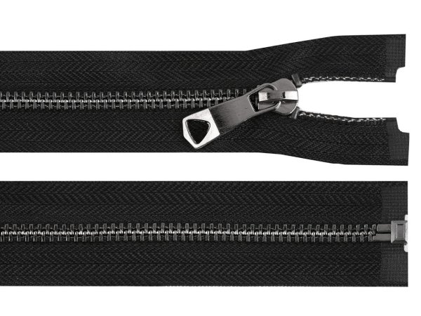 Kovový zip No 5 délka 60 cm s ozdobným jezdcem