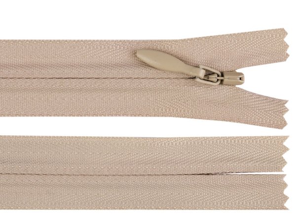 Spirálový zip skrytý YKK No 3 délka 60 cm