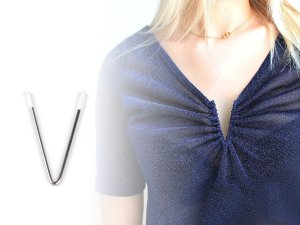 Kostice / kovová výztuž do výstřihu pro prádlo a oděvy 6 cm