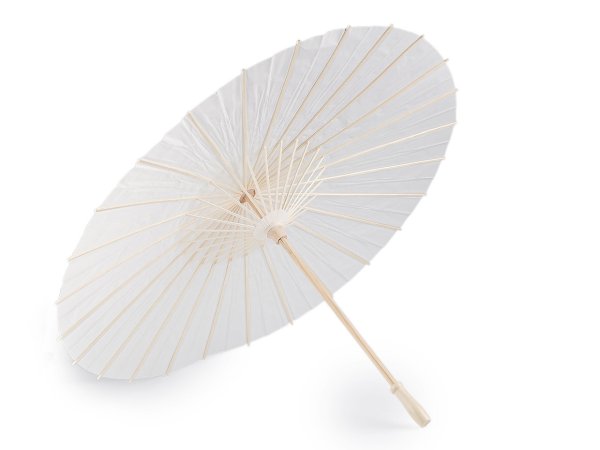 Papírový deštník / slunečník ke svatebnímu focení a domalování Ø83 cm