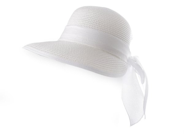 Dámský letní klobouk / slamák s mašlí