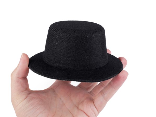 Mini klobouček /  fascinátor k dozdobení Ø13,5 cm