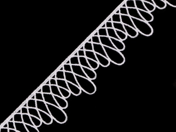 Vzdušná krajka šíře 30 mm minimalistická