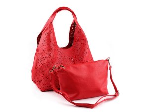 Kabelka s vysekávaným vzorem 2v1 43x26 cm