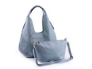 Kabelka s vysekávaným vzorem 2v1 43x26 cm
