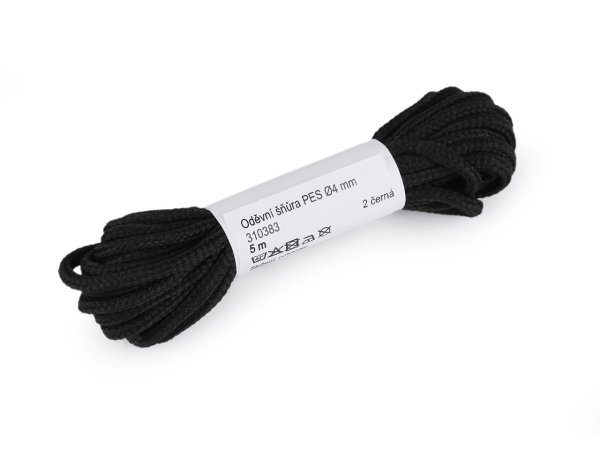 Oděvní šňůra PES Ø4 mm