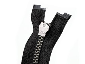 Zip kovový YKK No 5 dělitelný 2 jezdce / dvoucestný 60 cm na kožené bundy