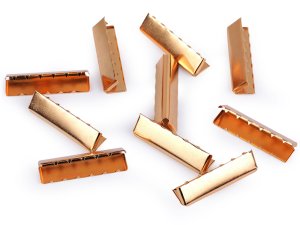 Kovová koncovka na plochou šňůru šíře 40 mm