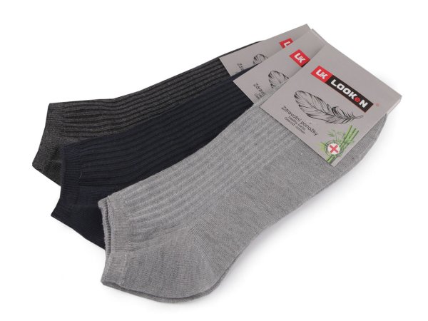 Pánské bavlněné ponožky do tenisek s přídavkem bambusu