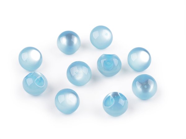 Perla k našití / knoflík kočičí oko Ø11 mm