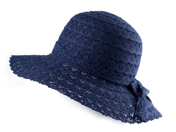 Dámský letní klobouk bavlněný krajkový