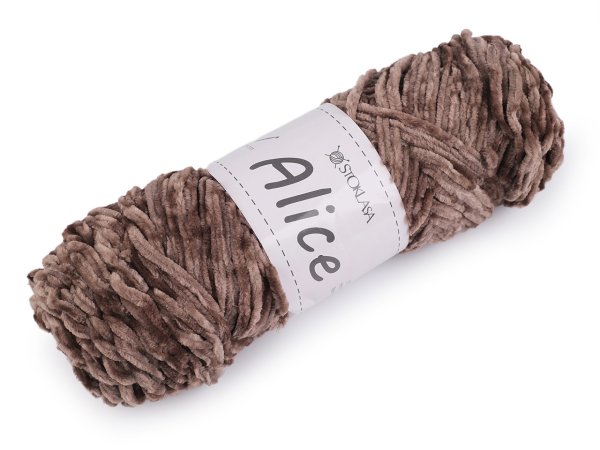 Pletací žinylková příze Alice 100 g
