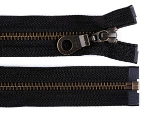 Staromosazný zip YKK No 5 délka 60 cm bundový