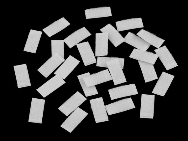 Suchý zip samolepicí obdélníčky sypané 10x20 mm