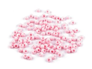 Plastové korálky kapky, imitace rokajlu 4,7x5,3 mm