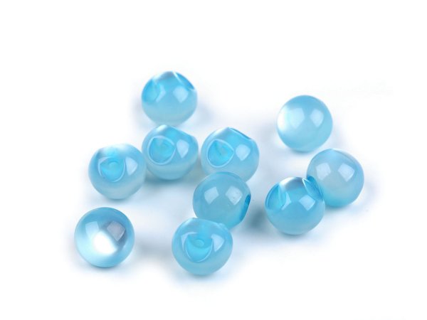 Perla k našití / knoflík kočičí oko Ø10 mm
