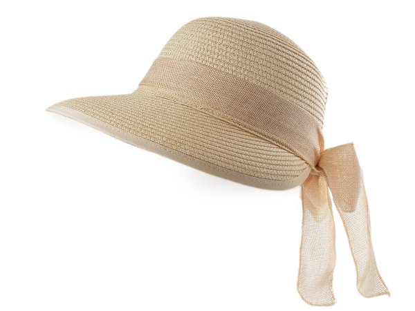 Dámský letní klobouk / slamák s mašlí
