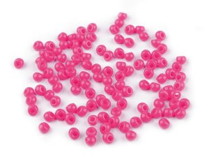 Plastové korálky kapky, imitace rokajlu 4,7x5,3 mm