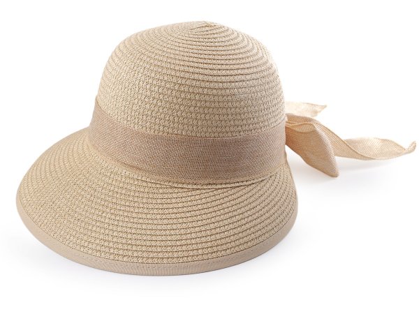 Dámský letní klobouk / slamák s mašlí