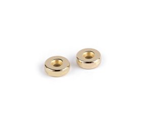 Plastové korálky rondelky / mezidíly Ø6 mm metalické