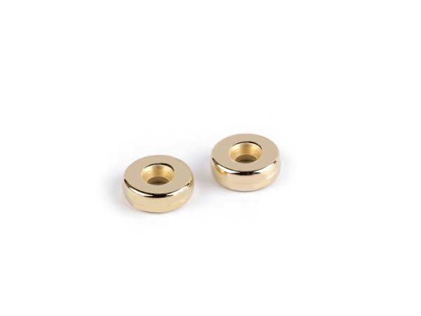 Plastové korálky rondelky / mezidíly Ø6 mm metalické
