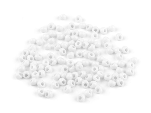 Plastové korálky kapky, imitace rokajlu 4,7x5,3 mm