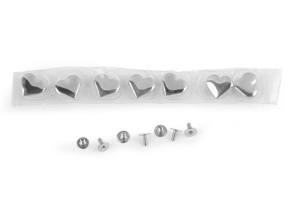 Sedlářský nýt šroubovací srdce 15x14 mm