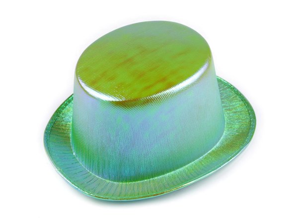 Karnevalový klobouk / cylindr metalický