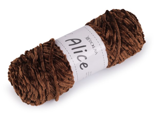 Pletací žinylková příze Alice 100 g