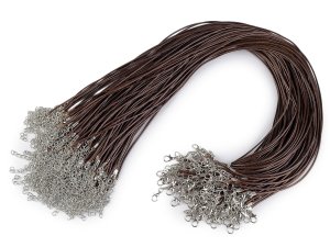 Splétaná šňůrka s karabinkou délka 45 cm