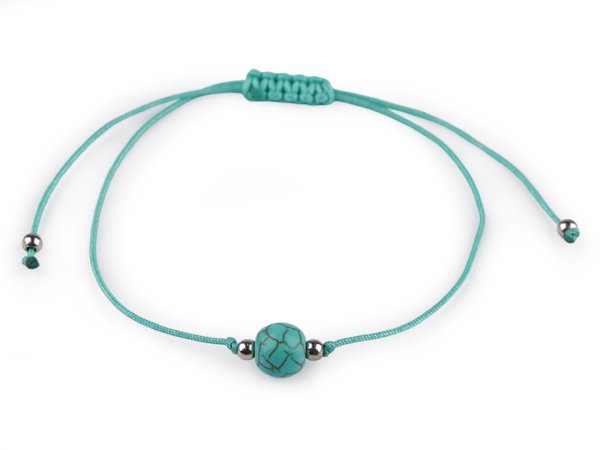Náramek shamballa minerální korálek