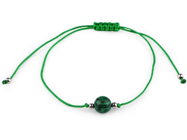 Náramek shamballa minerální korálek