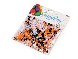 Konfety Halloween - pavouk, netopýr, dýně, pavučina