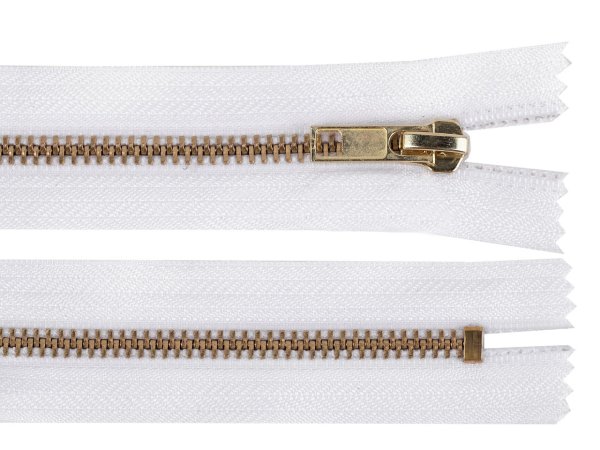 Kovový zip No 5 délka 12 cm (jeansový)