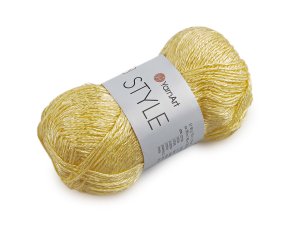Bavlněná pletací příze Style s viskozovým vláknem 50 g